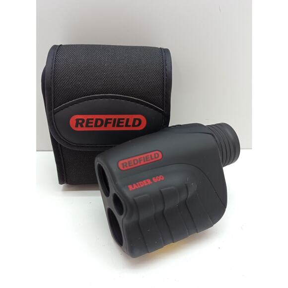 Redfield Raider 600 Rangefinder Black Laser Optics w/ Carrying Case Golf Hunting - Picture 1 of 13